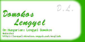 domokos lengyel business card